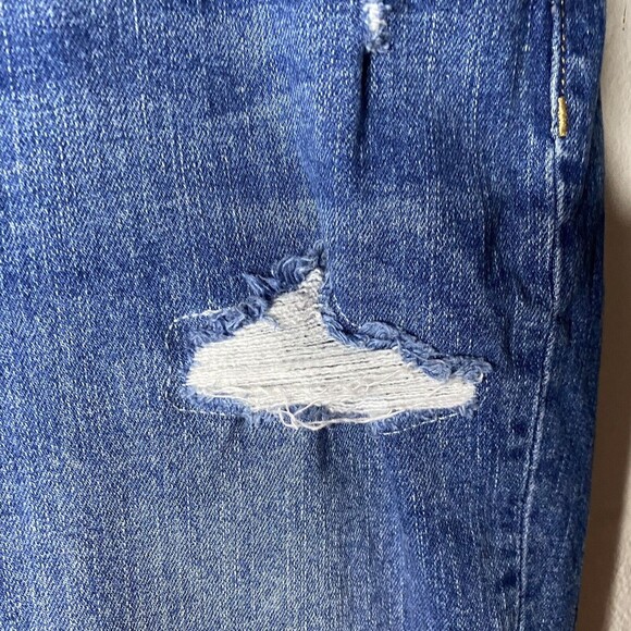 Old Navy Womens Sz 10 Distressed Boyfriend ankle jeans mid rise raw hem - Picture 14 of 15